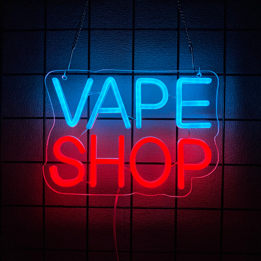 Vaping Shop - Vape Shop Neon Sign For Wall