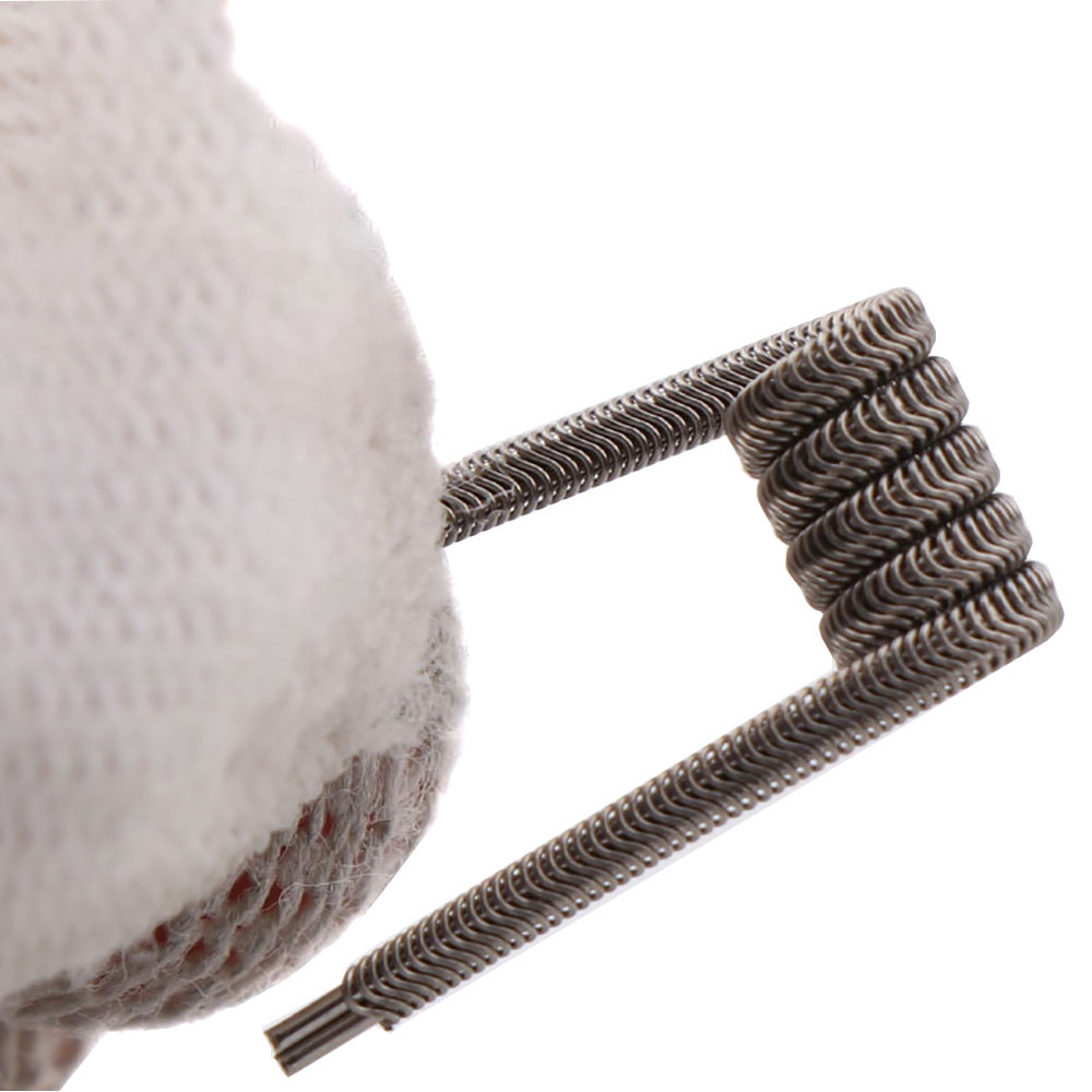 NEW XFKM 100PCS/box NI80/A1/SS - Clapton Wire Pre Built avis et prix