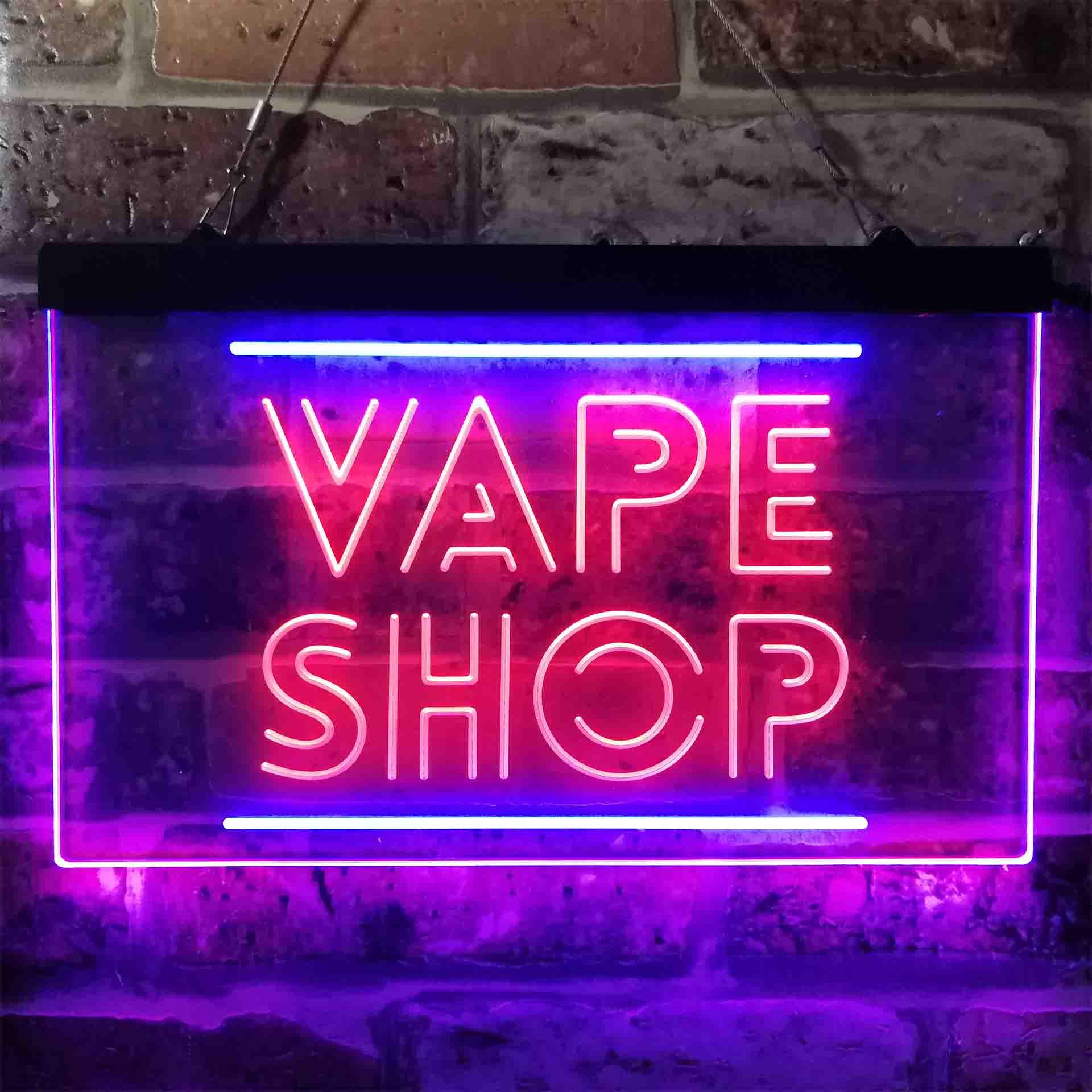 VAPE SHOP Dual Color Led Neon  - Vaping Shop avis et prix