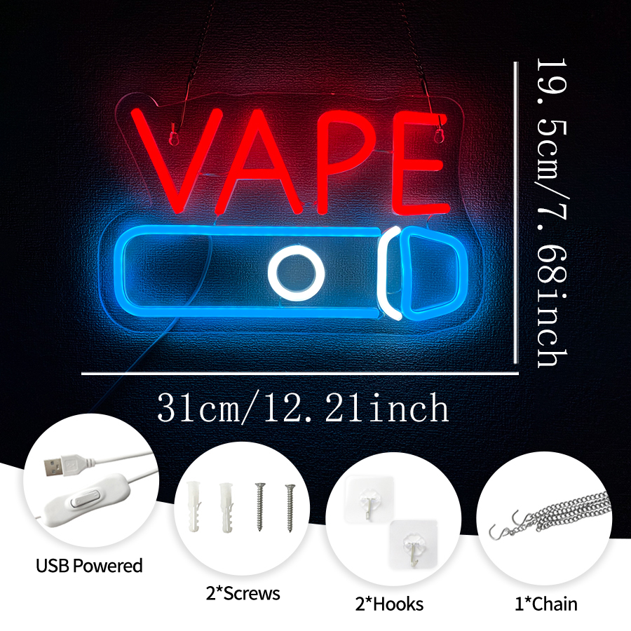 VAPE Shop Neon Sign for Smoke  - Vaping Shop avis et prix
