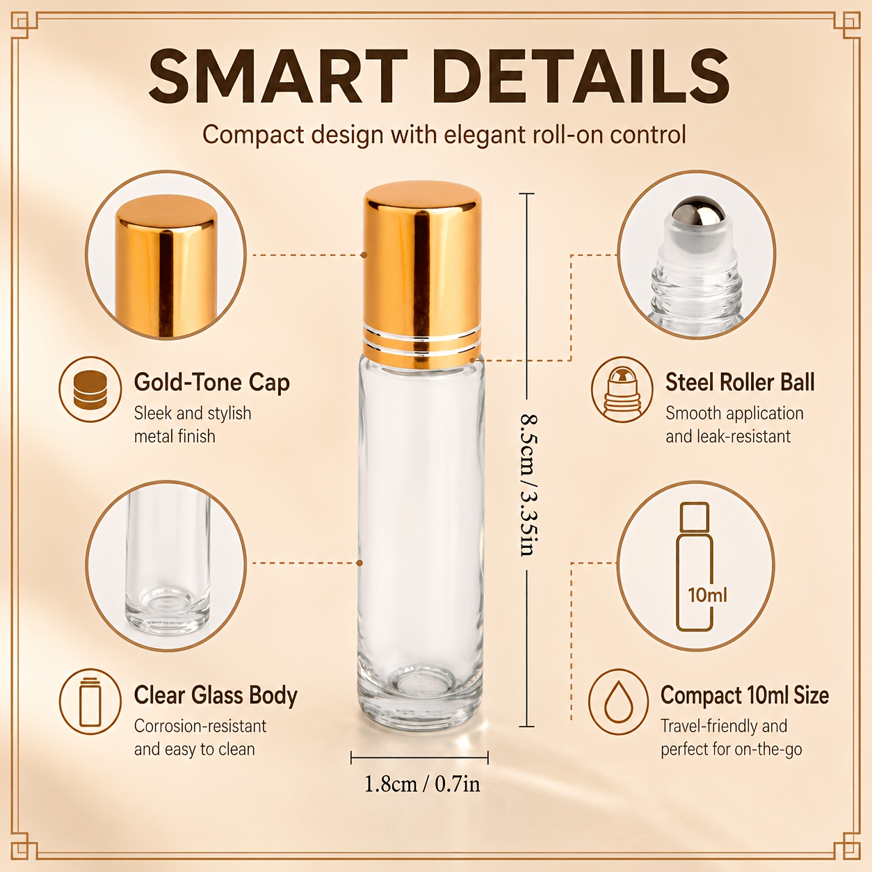 7/14pcs Glass Roll on Bottle 1 - Juice Bottle Dropper avis et prix