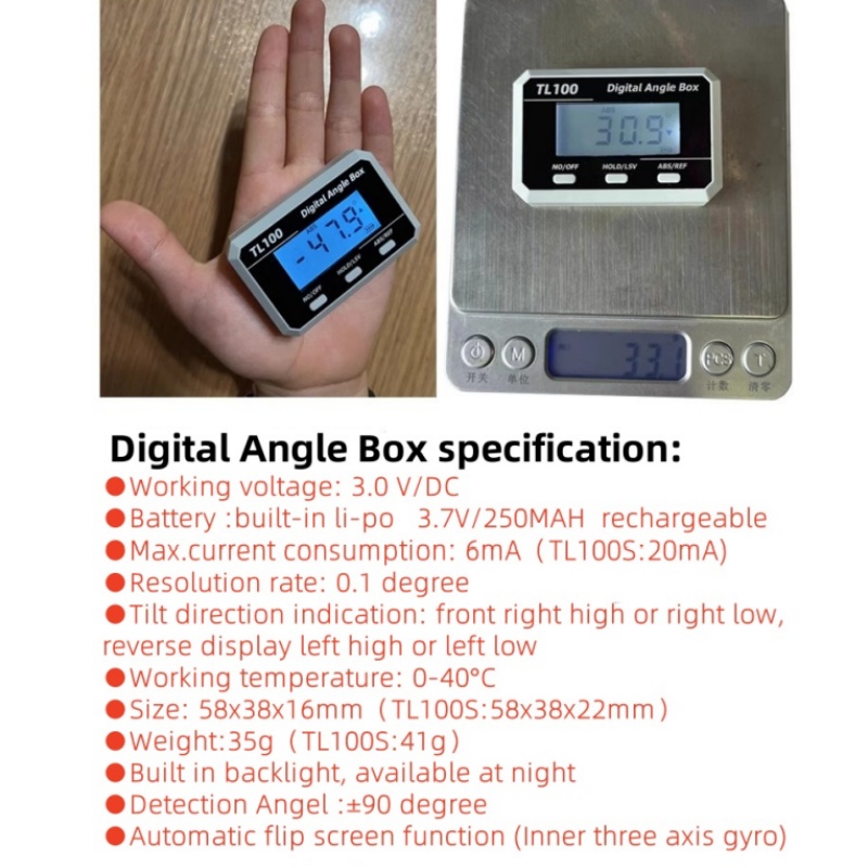 Horizontal Angle Meter Protrac - Battery Case Storage avis et prix
