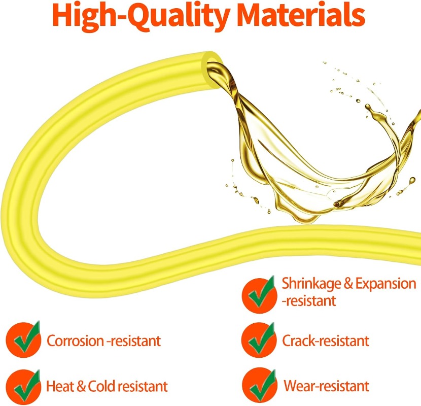 Yellow Fuel Line Hose Set 2x3. - Weed Vaping Accessories avis et prix