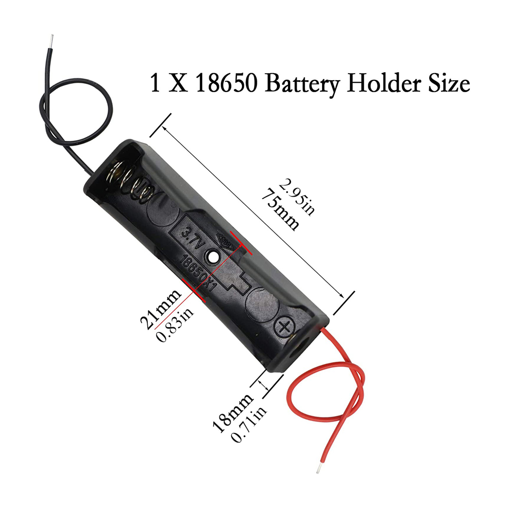 10 Pcs 1 Slot 18650 Battery Ca - Battery Case Storage avis et prix