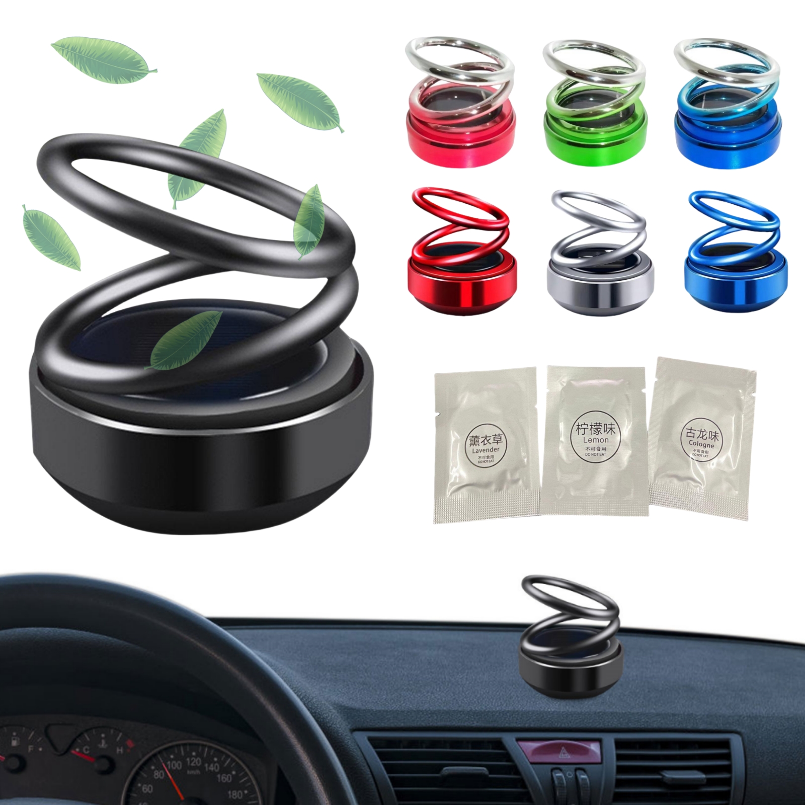 Solar Car Air Freshener Car Ar - Vape Decoration avis et prix