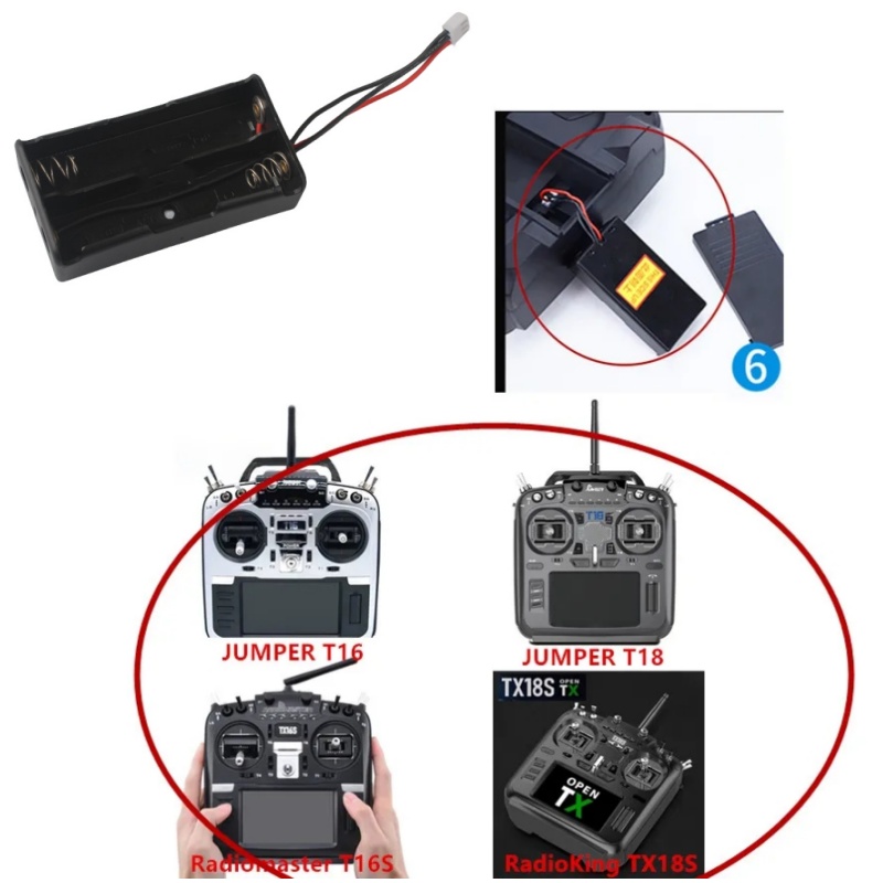 RadioMaster TX16S 2S 18650 Bat - Battery Case Storage avis et prix