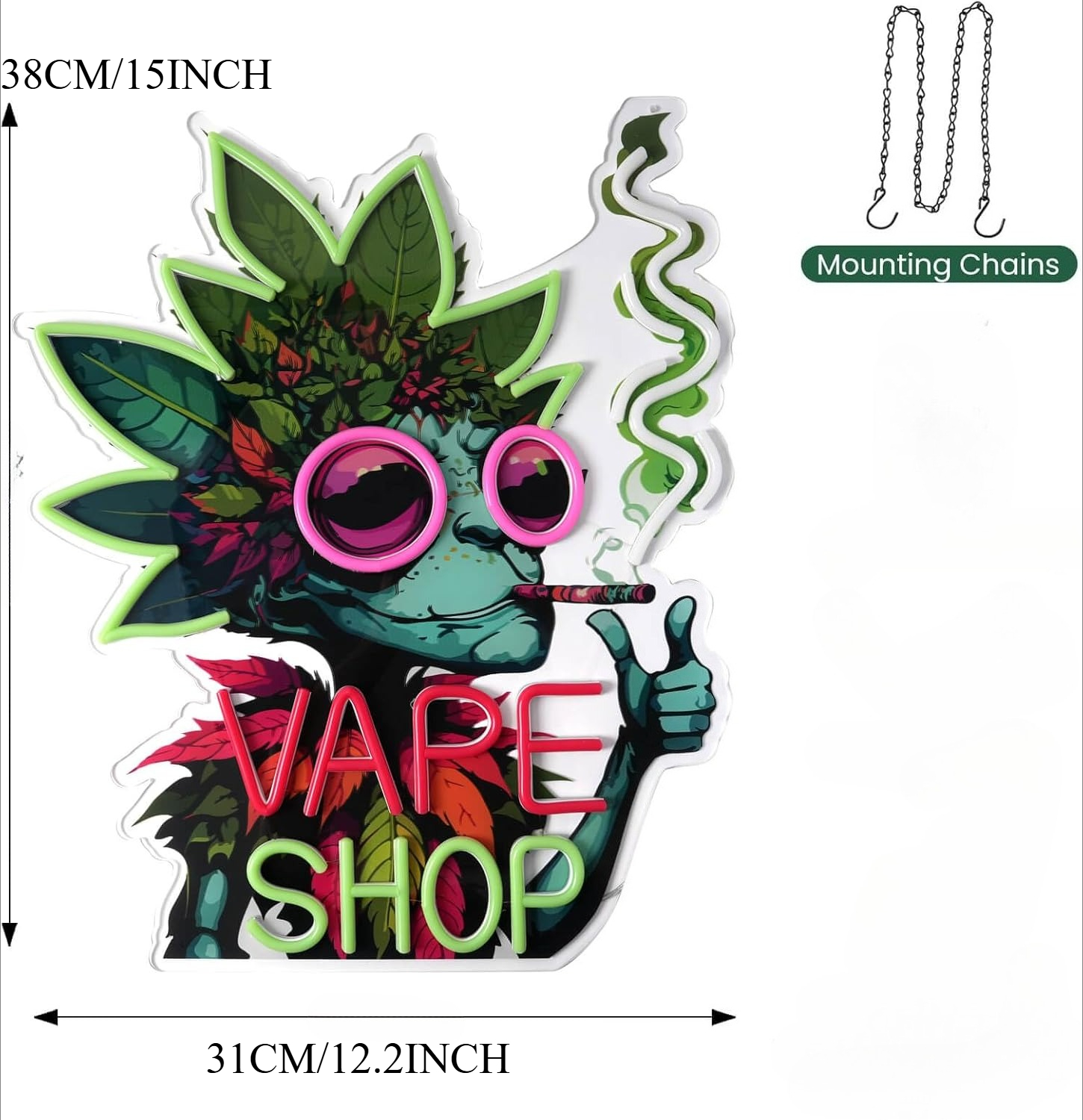 VAPE SHOP Neon Sign Business A - Vaping Store avis et prix