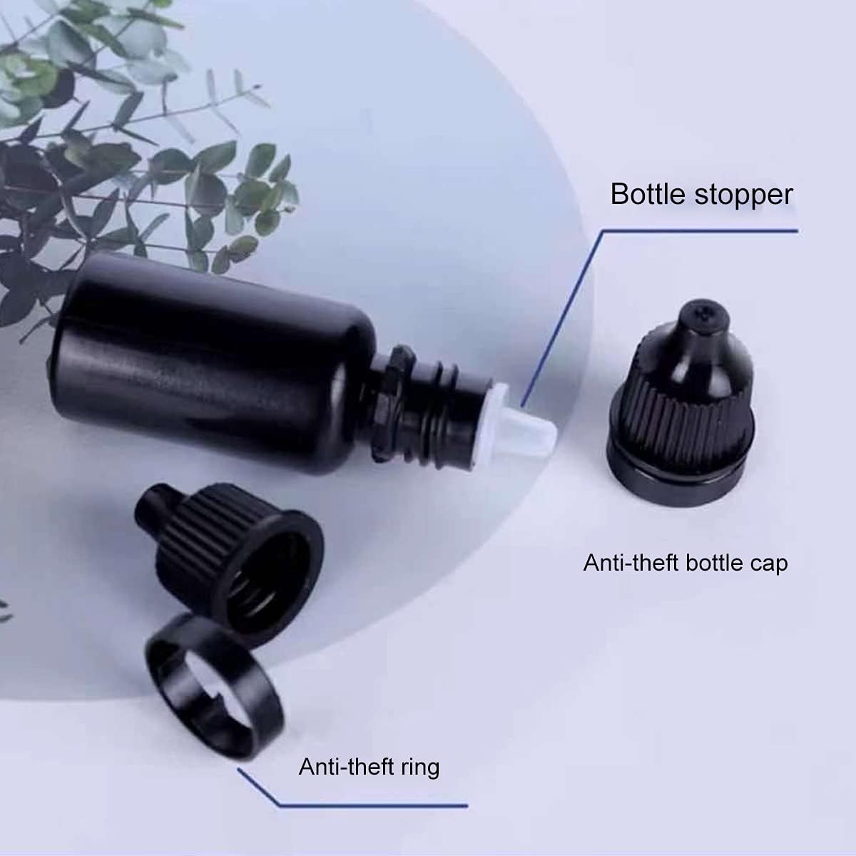 5pcs 5-20ml Black Plastic Bott - Juice Bottle Dropper avis et prix