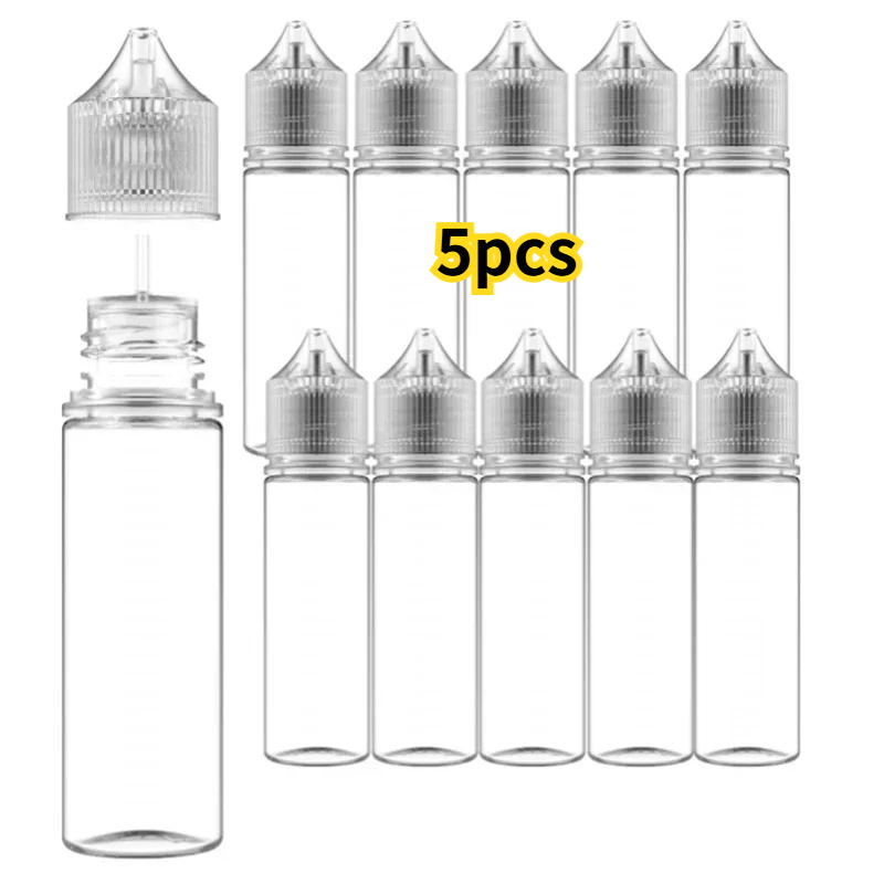 5PCS 30ml-120ml PET Clear Drop - Juice Bottle Dropper avis et prix