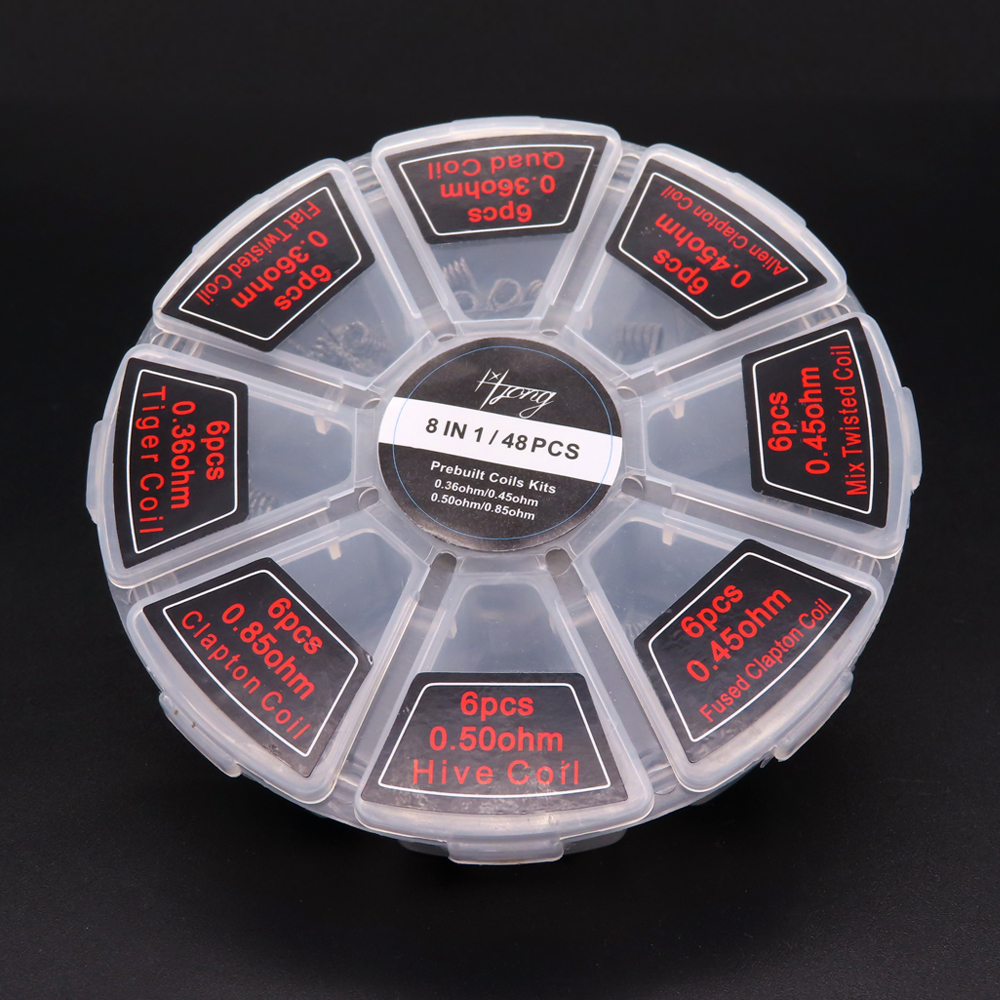 48pcs/set Premade Coils RTA RD - Clapton Wire Pre Built avis et prix