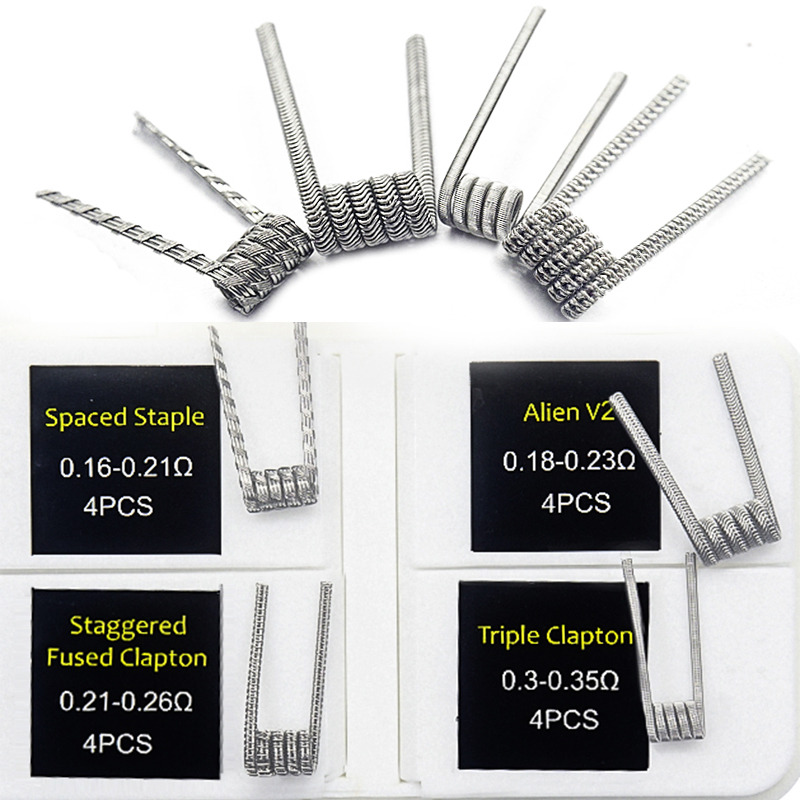 16pcs NI80 Fused Clapton Prebu - Clapton Wire Pre Built avis et prix