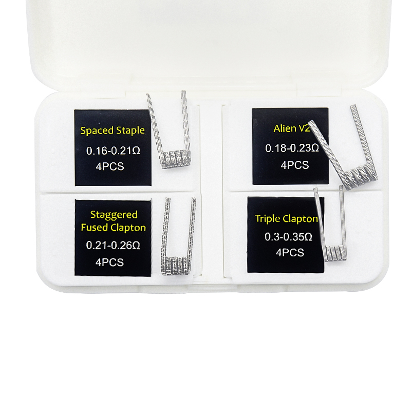 16pcs NI80 Fused Clapton Prebu - Clapton Wire Pre Built avis et prix