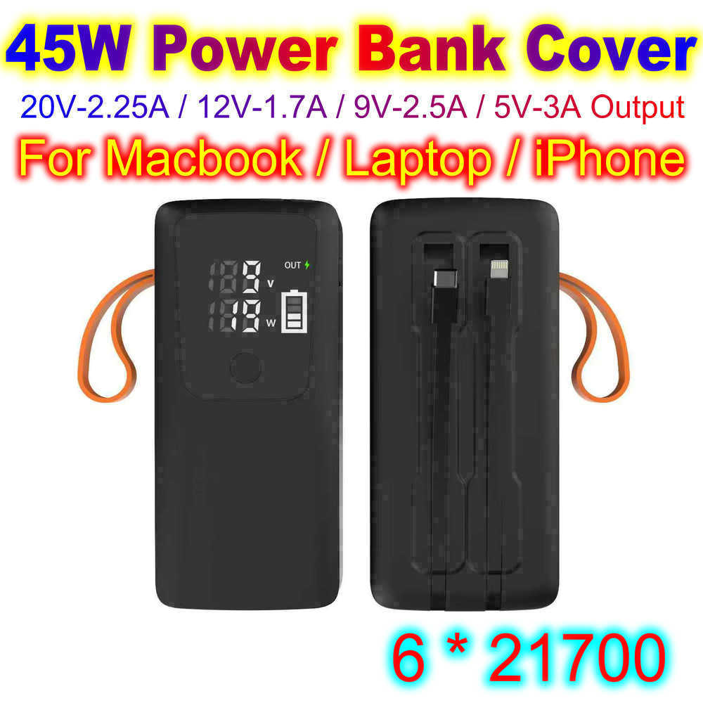 45W Power Bank Shell 21700 Bat - Battery Case Storage avis et prix