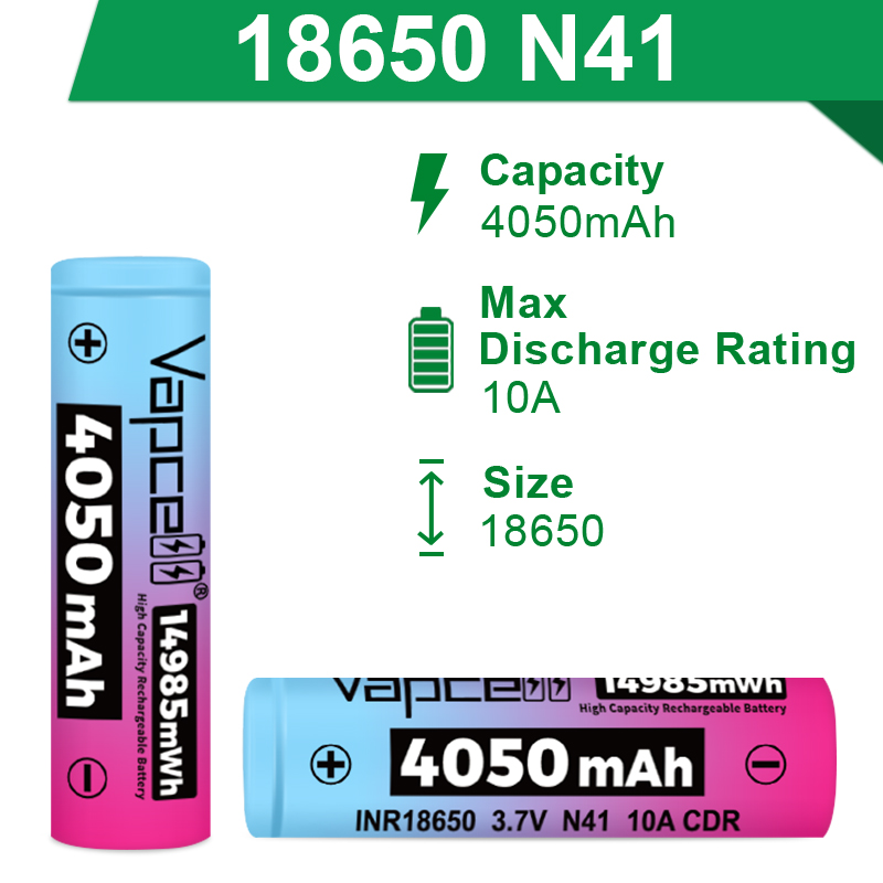 New Rainbow 18650 Battery Vapc - Vape Battery 18650 avis et prix
