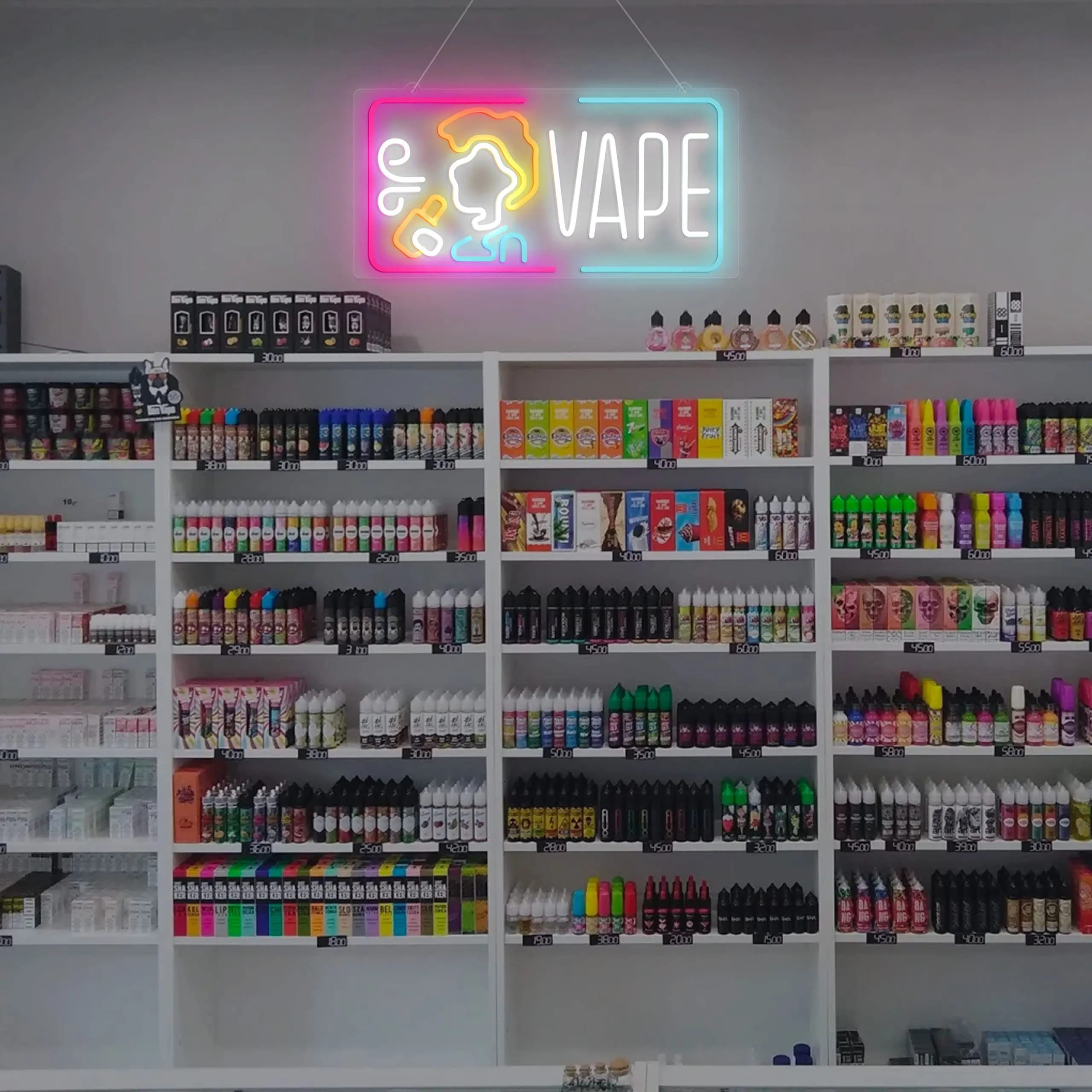 Vape Neon Sign Dimmable Smoke  - Vaping Shop avis et prix