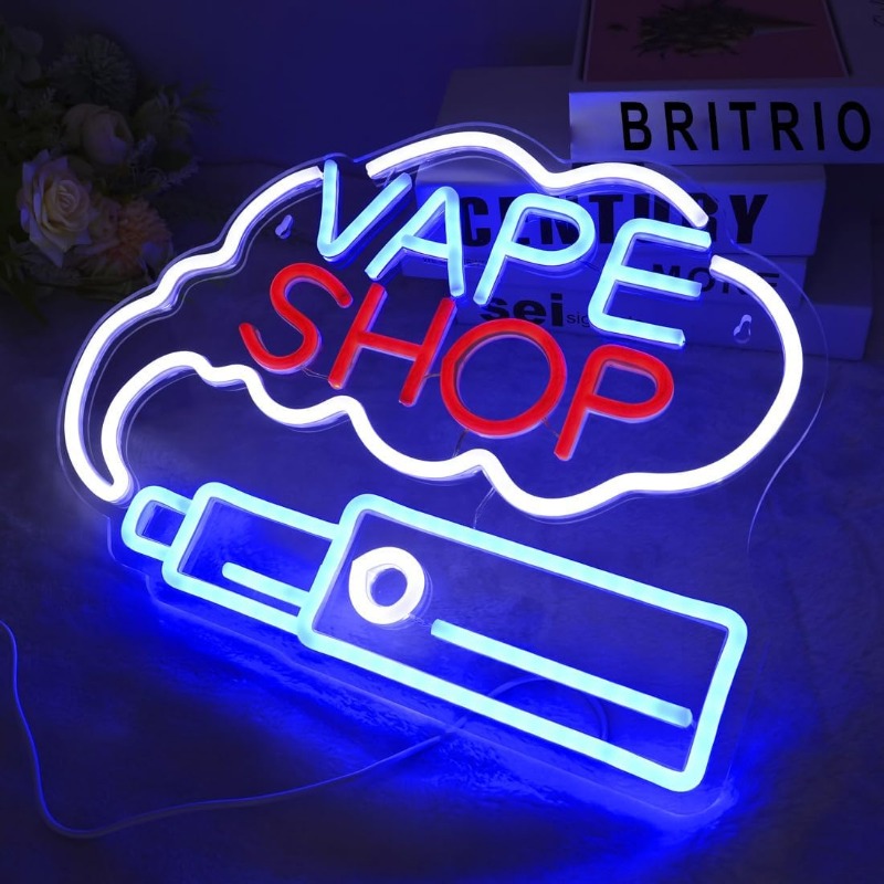 LED VAPE SHOP Smoke Neon Sign  - Vaping Store avis et prix